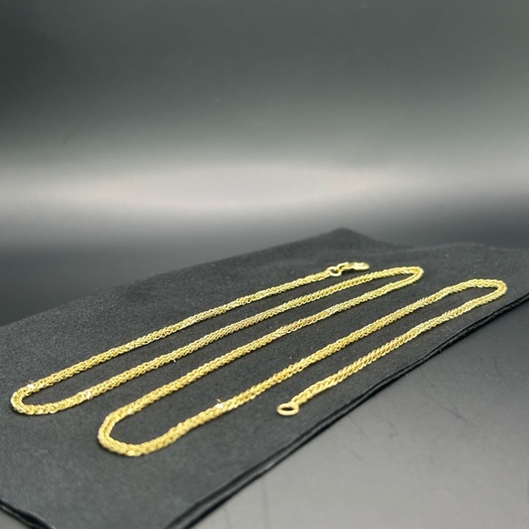20” 2 mm.14K Gold Spiga Chain Necklace - Picture 12 of 17